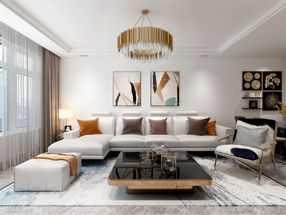 沈阳中海城-现代简约风格-92㎡