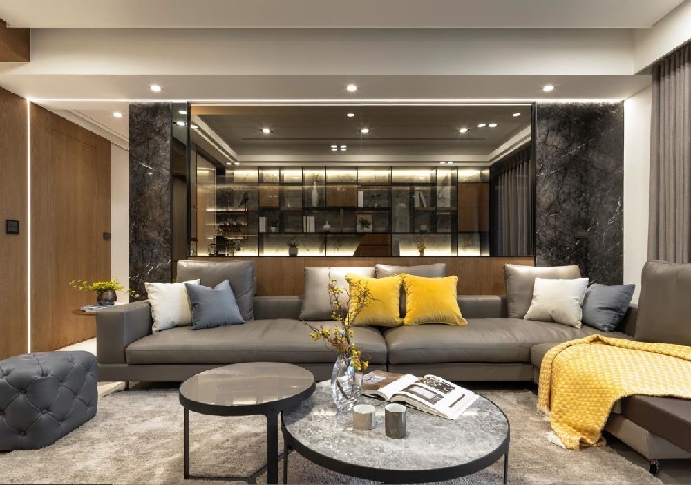 黑白灰装修风格-效果图案例-4