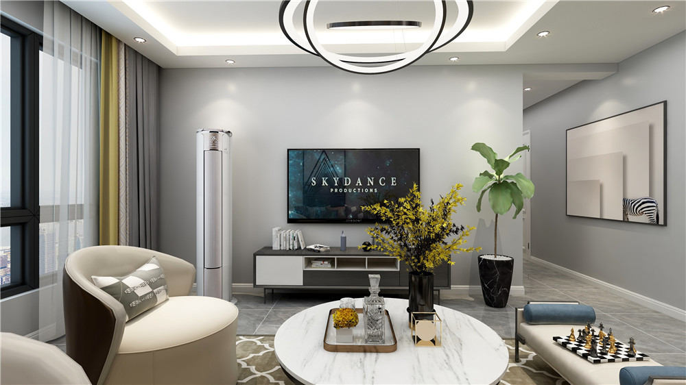 沈阳​​金辉优步学府-轻奢装修风格-98m²