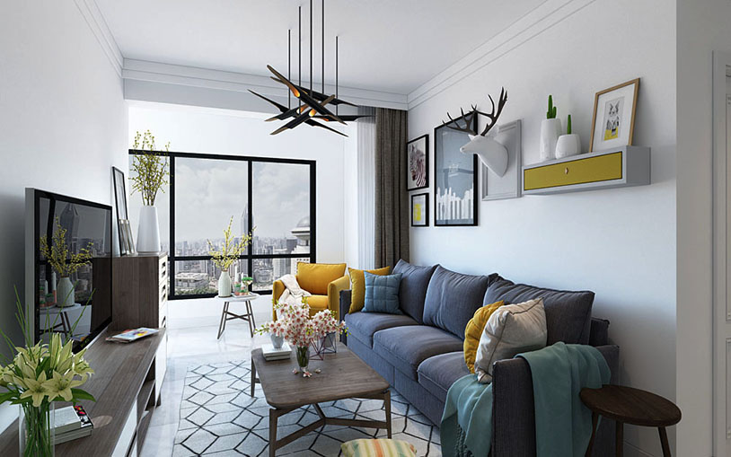 沈阳碧桂园 （方糖）-北欧装修风格-80m²