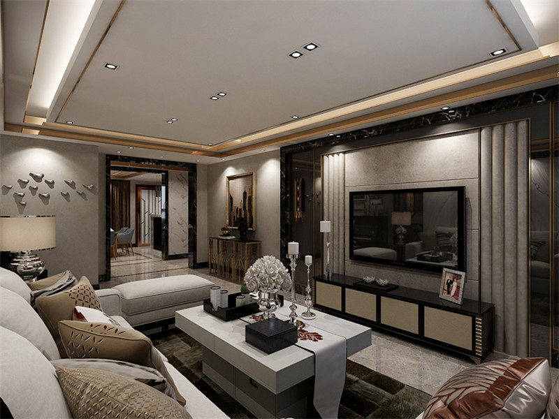 现代轻奢装修风格-效果图案例-6