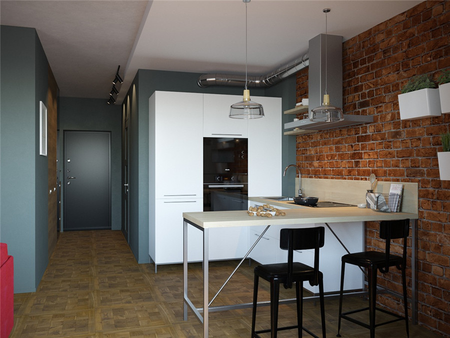 工业风装修风格-效果图案例-14